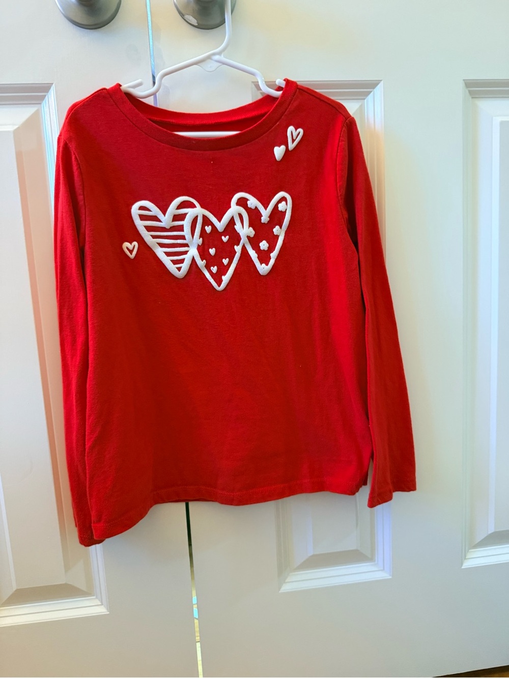 Carter's Red Long-Sleeve Heart Graphic Tee